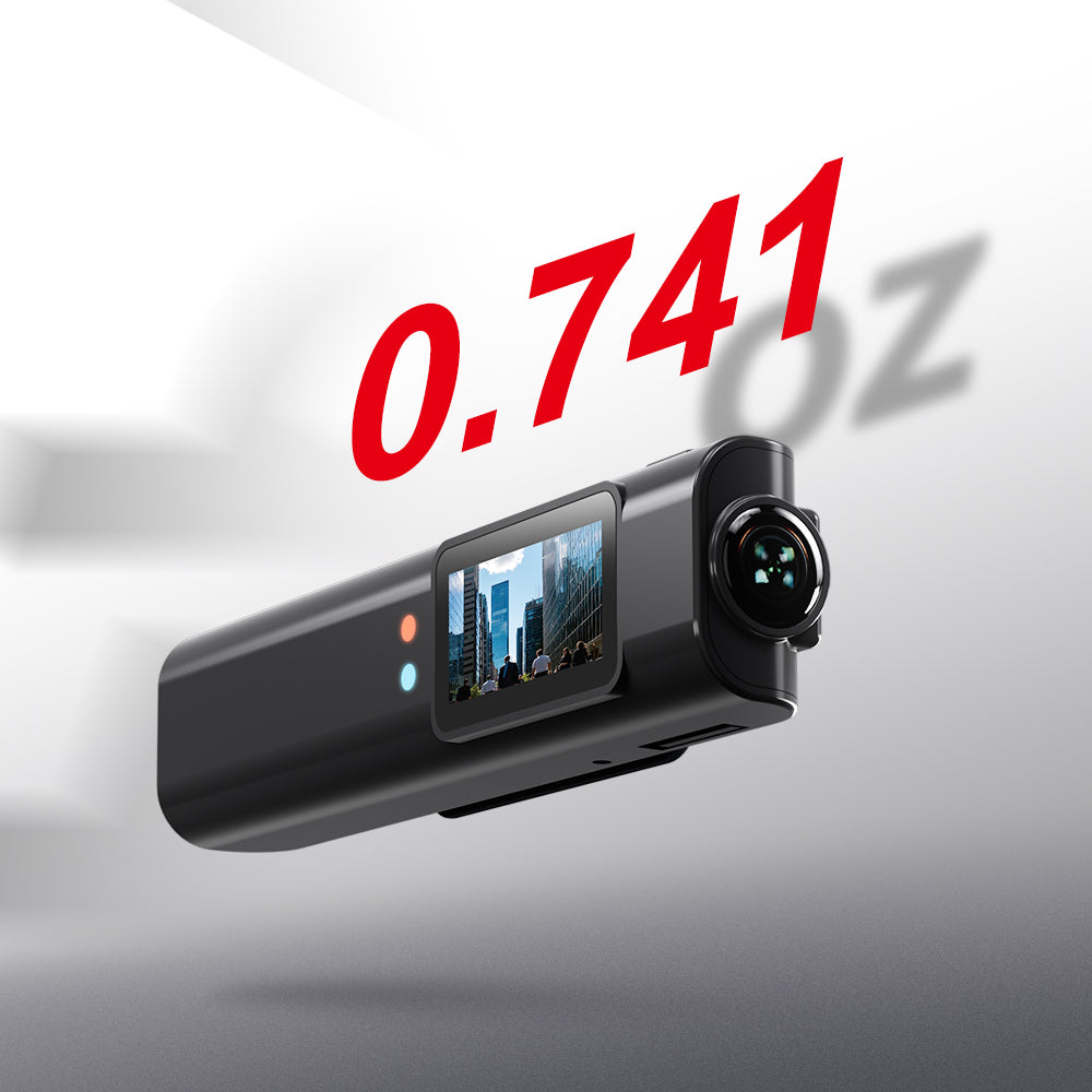 Glasses-Mounted Mini Camera with WiFi, 0.96" Screen | Hands-Free Recording
