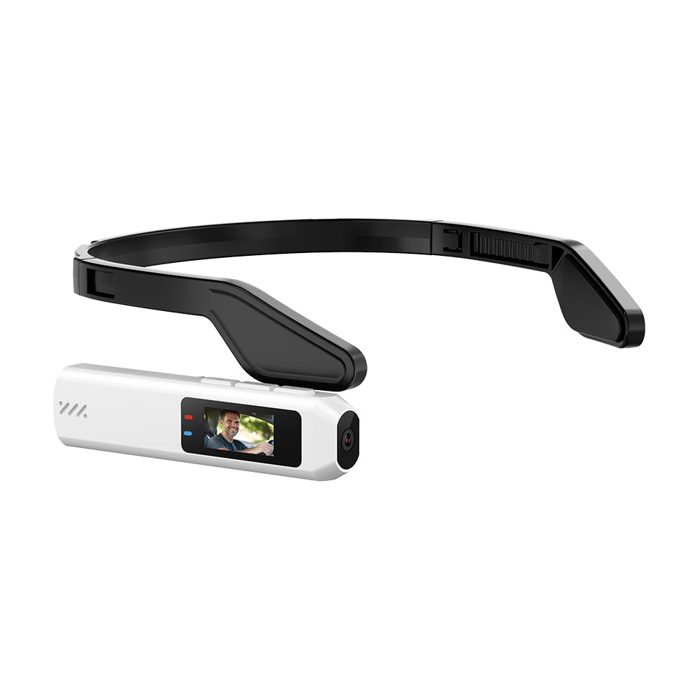 Head-Mounted Mini Camera with WiFi, 0.96" Screen | Hands-Free Recording