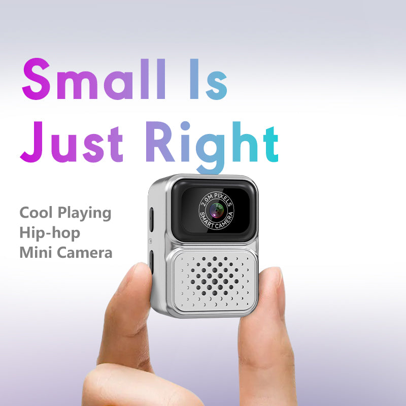 S130,Mini Camera with Keychain, 0.96" Screen | Photo & Video | 1H Battery
