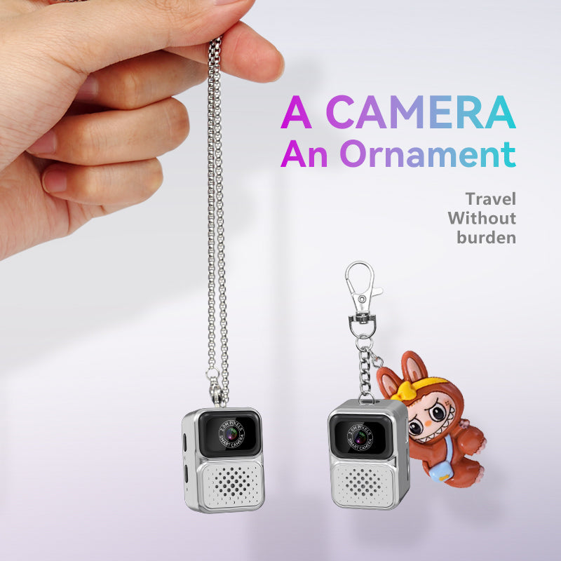 S130,Mini Camera with Keychain, 0.96" Screen | Photo & Video | 1H Battery