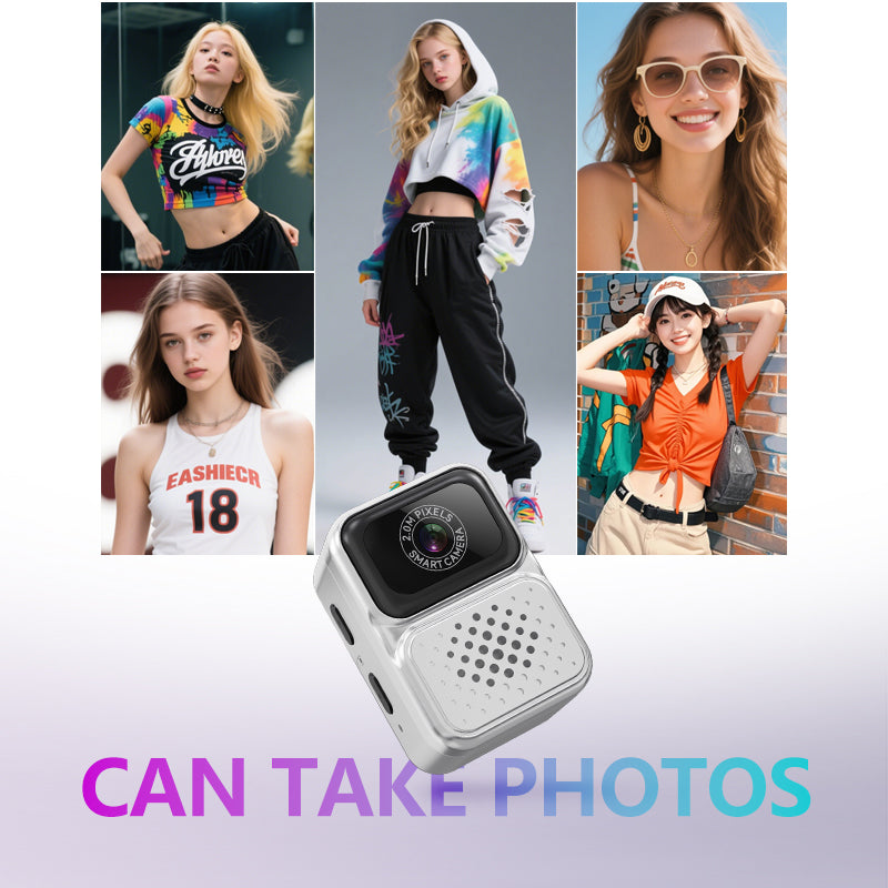 S130,Mini Camera with Keychain, 0.96" Screen | Photo & Video | 1H Battery