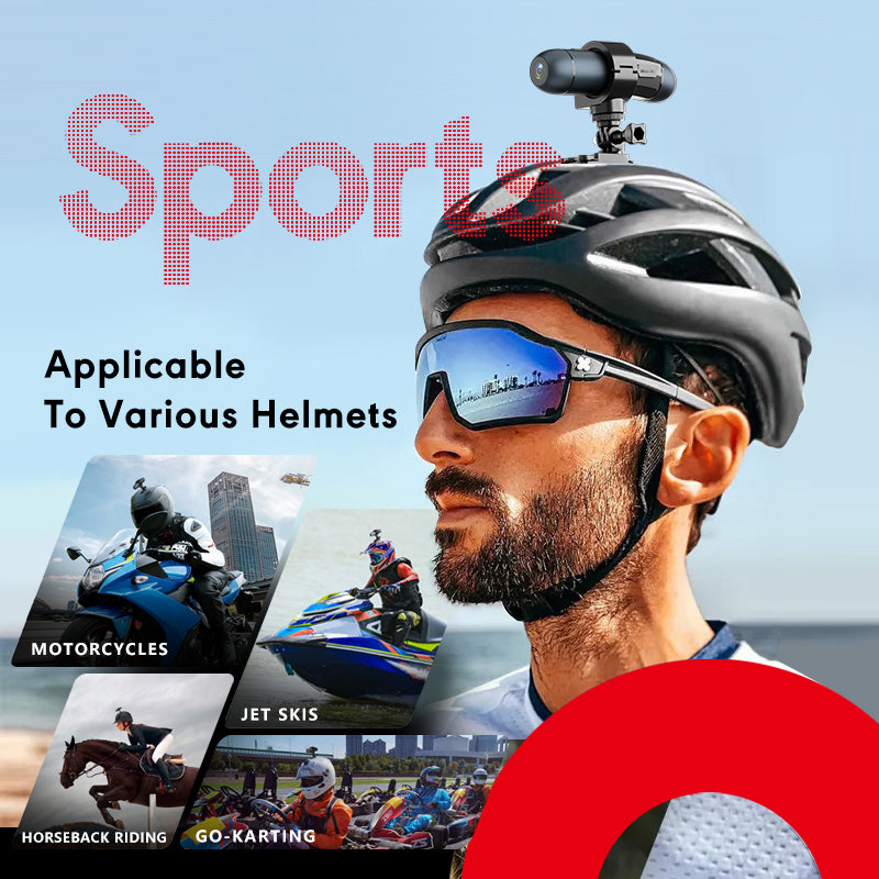 Dual Lens Action Camera 4K/1080P with WiFi | Helmet & Handlebar Mount