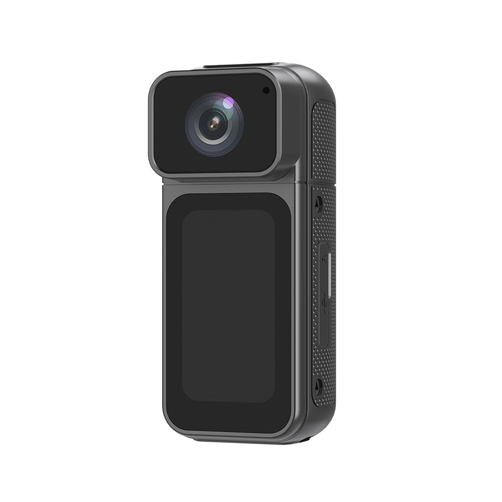 2.7K Mini DV Camera with 180° Rotating Lens & WiFi | Magnetic Mount,Black