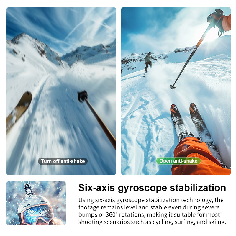 4K Action Camera with Sony Sensor, WiFi & Waterproof Case | 3.5H Battery