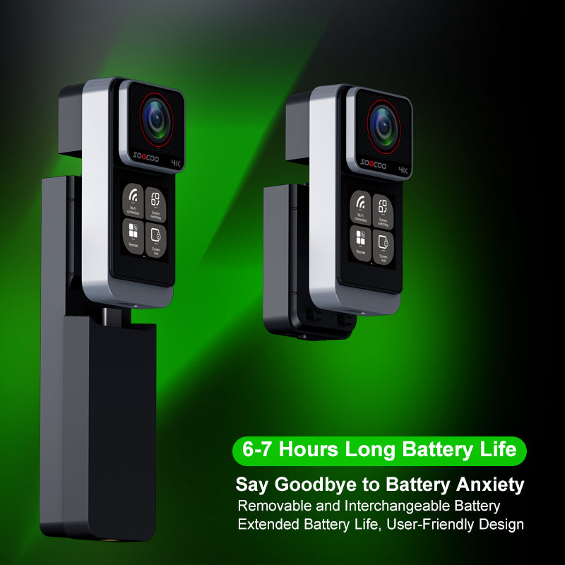 4K Action Camera with Sony Sensor, WiFi & Waterproof Case | 3.5H Battery