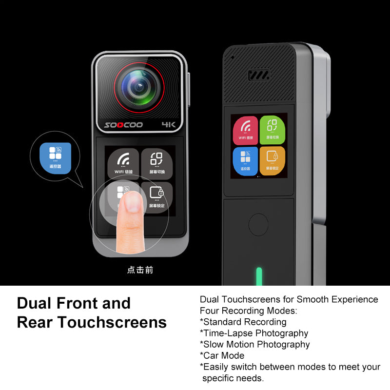 4K Action Camera with Sony Sensor, WiFi & Waterproof Case | 3.5H Battery
