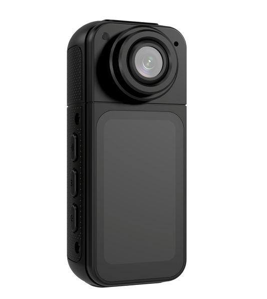 2.7K Mini DV Camera with 180° Rotating Lens & WiFi | Magnetic Mount,S70,black