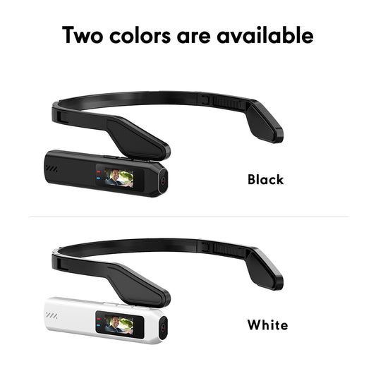Head-Mounted Mini Camera with WiFi, 0.96" Screen | Hands-Free Recording