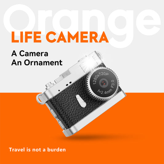 S142,Mini Keychain Camera with Flashlight | 720P Video, 0.96” Screen Portable Camera