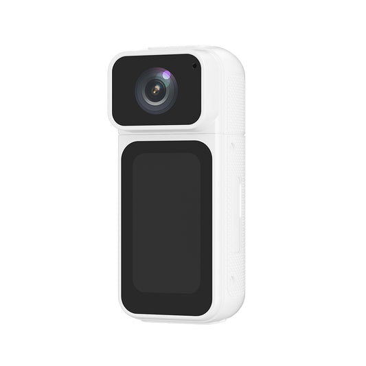 2.7K Mini DV Camera with 180° Rotating Lens & WiFi | Magnetic Mount,S80,white