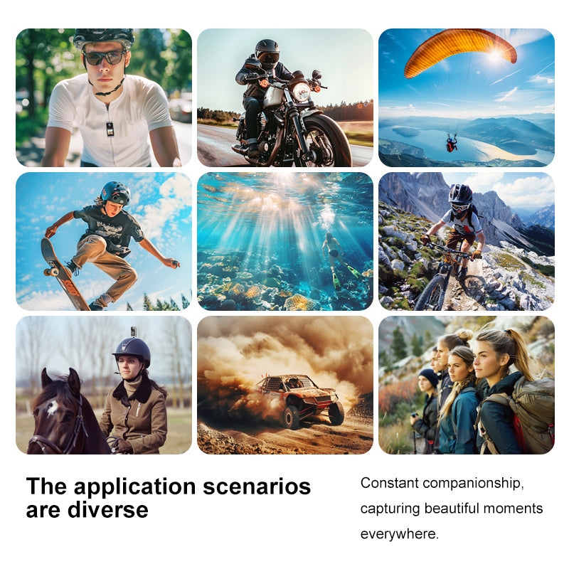 4K Action Camera with Sony Sensor, WiFi & Waterproof Case | 3.5H Battery