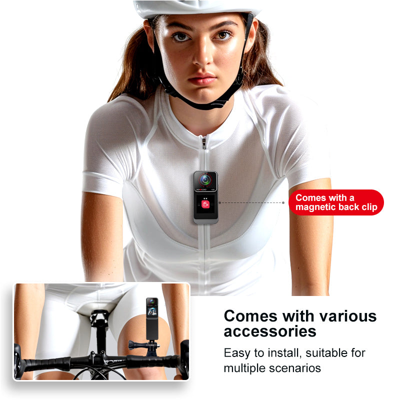 4K Action Camera with Sony Sensor, WiFi & Waterproof Case | 3.5H Battery