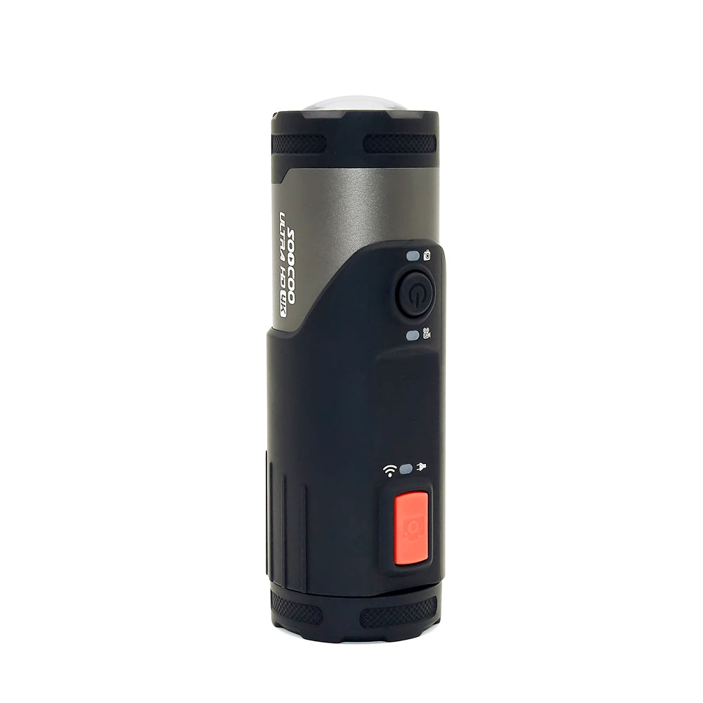 4K Single Lens Action Camera with WiFi | Waterproof 10M | Helmet & Handlebar